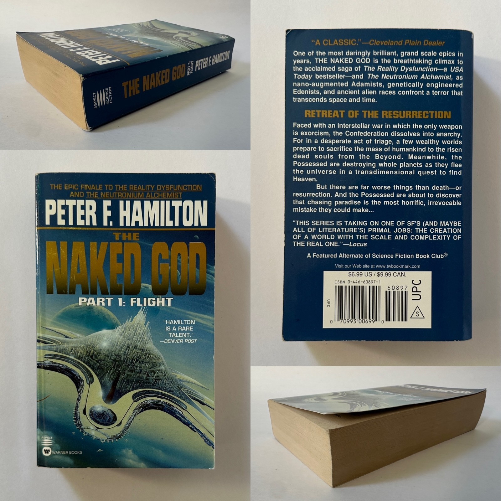 PETER F. HAMILTON Judas/Pandora/Mindstar/Alchemist/Naked God 8 MM Paperback LOT