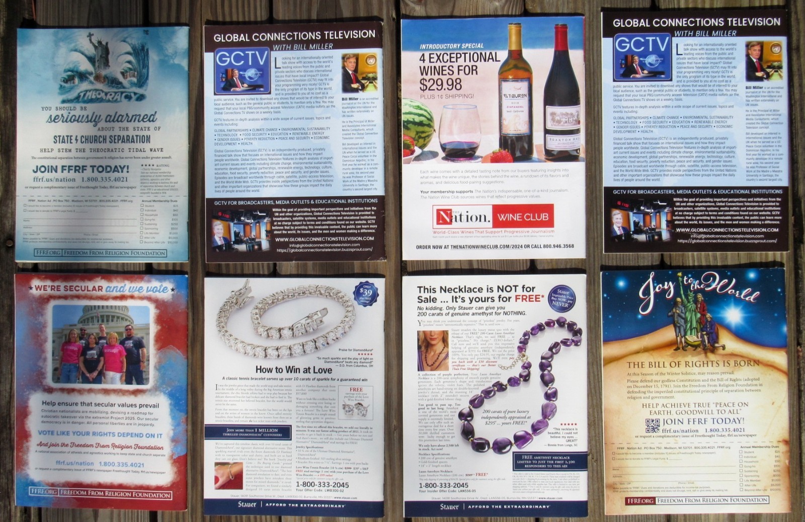 Lot of 8- THE NATION MAGAZINE – 7) 2024 + 1) 2023 – Politics – News – USA