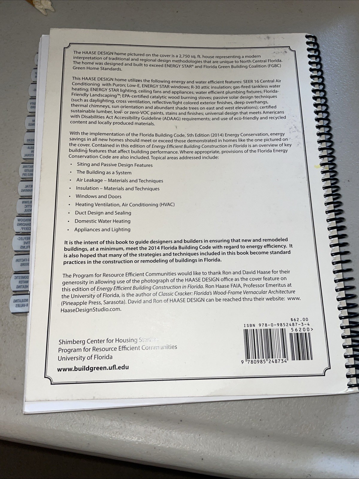 Energy Efficient Building Construction in Florida 8th 2015 Ref ‘14 Builder Code