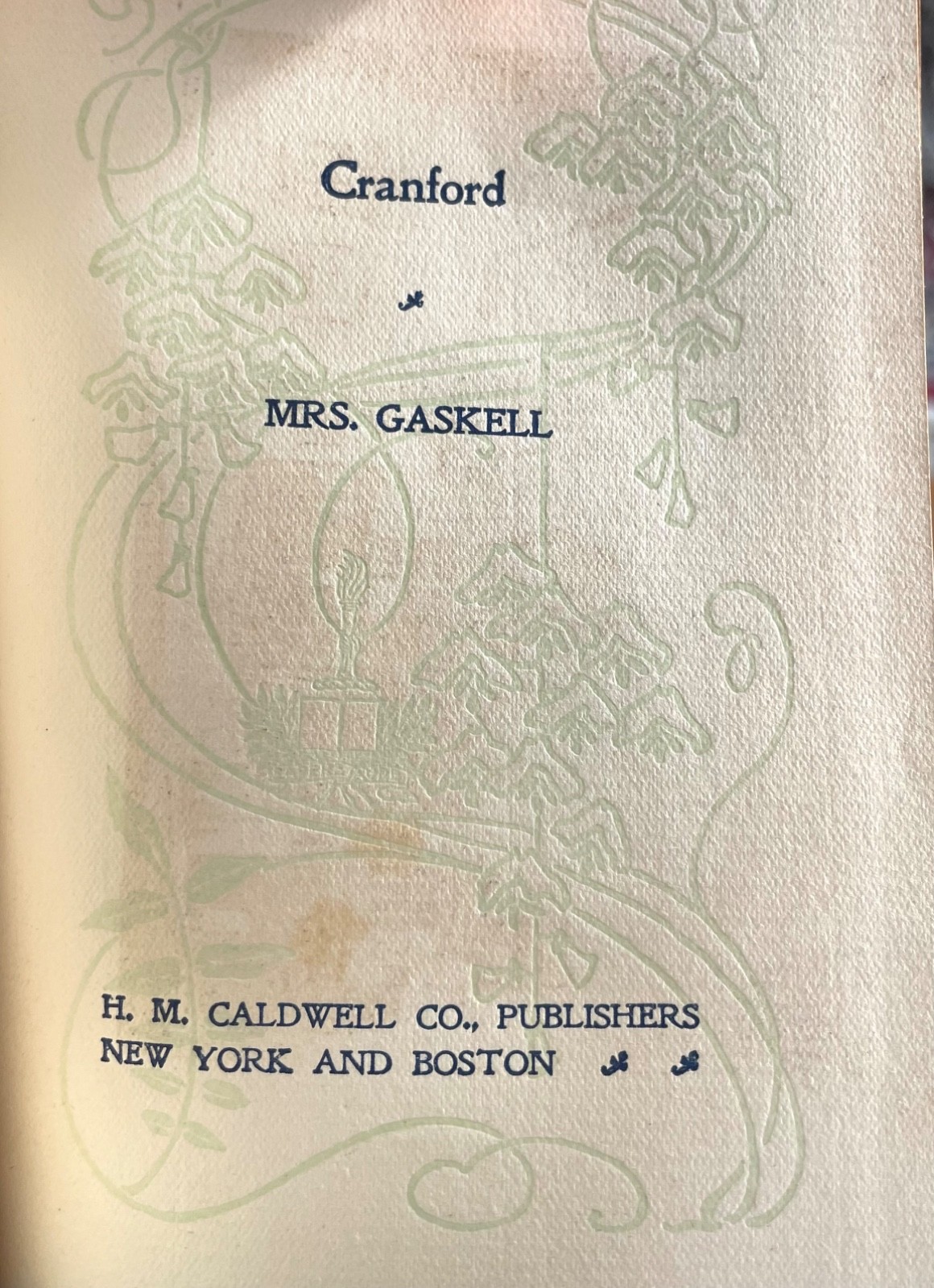 Elizabeth Gaskell, Cranford illustrated by Hugh Thomson