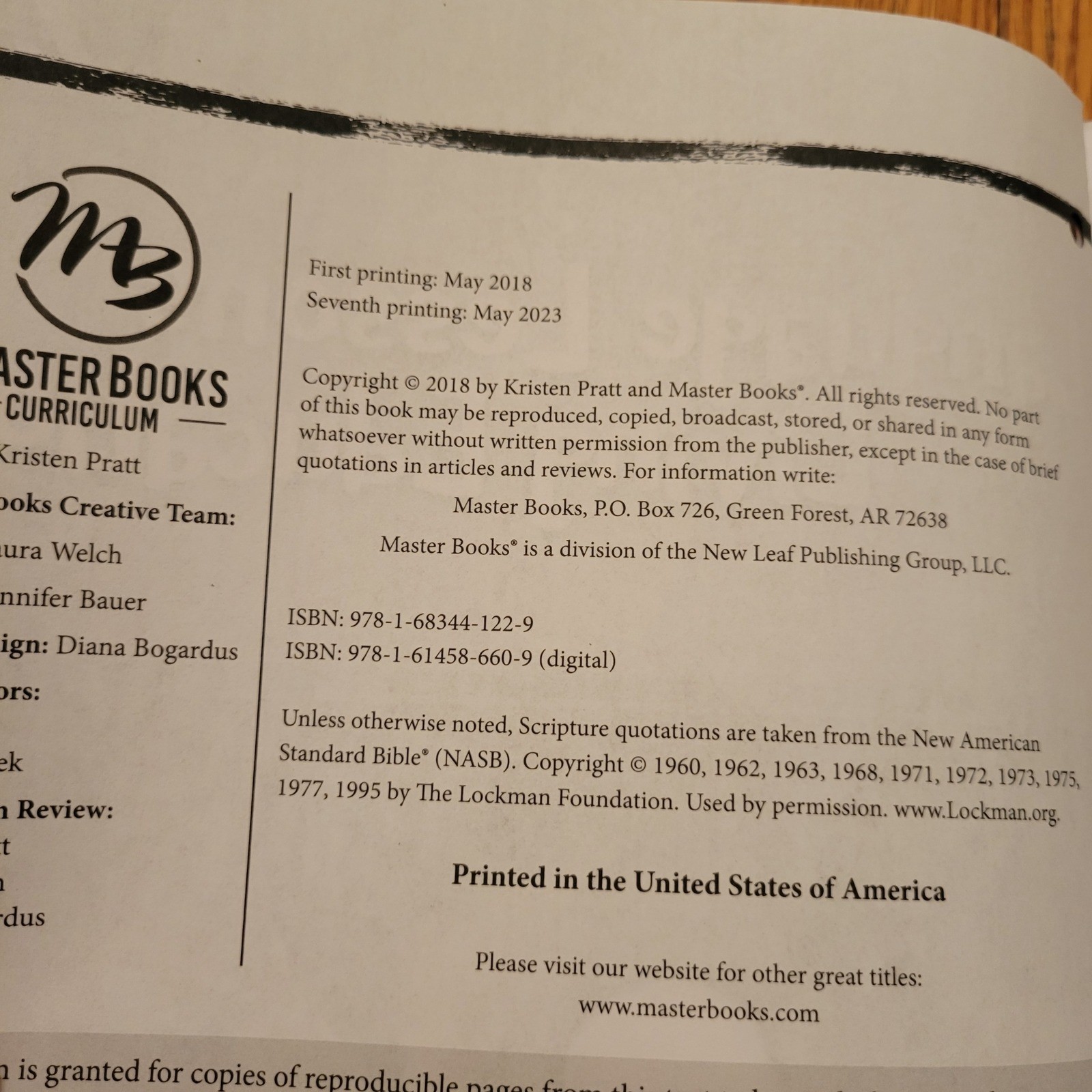 MasterBooks Language Lessons for a Living Education Level 2 Curriculum Workbook