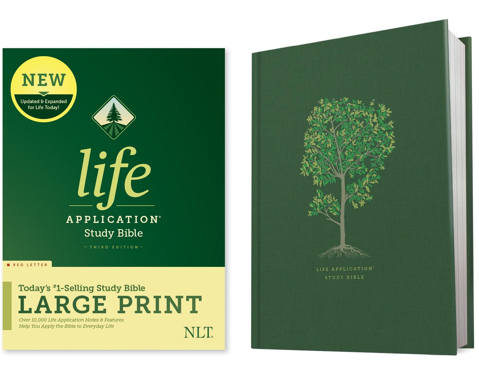 Tyndale NLT Life Application Study Bible, Third Edition, Large Print (Hardcover