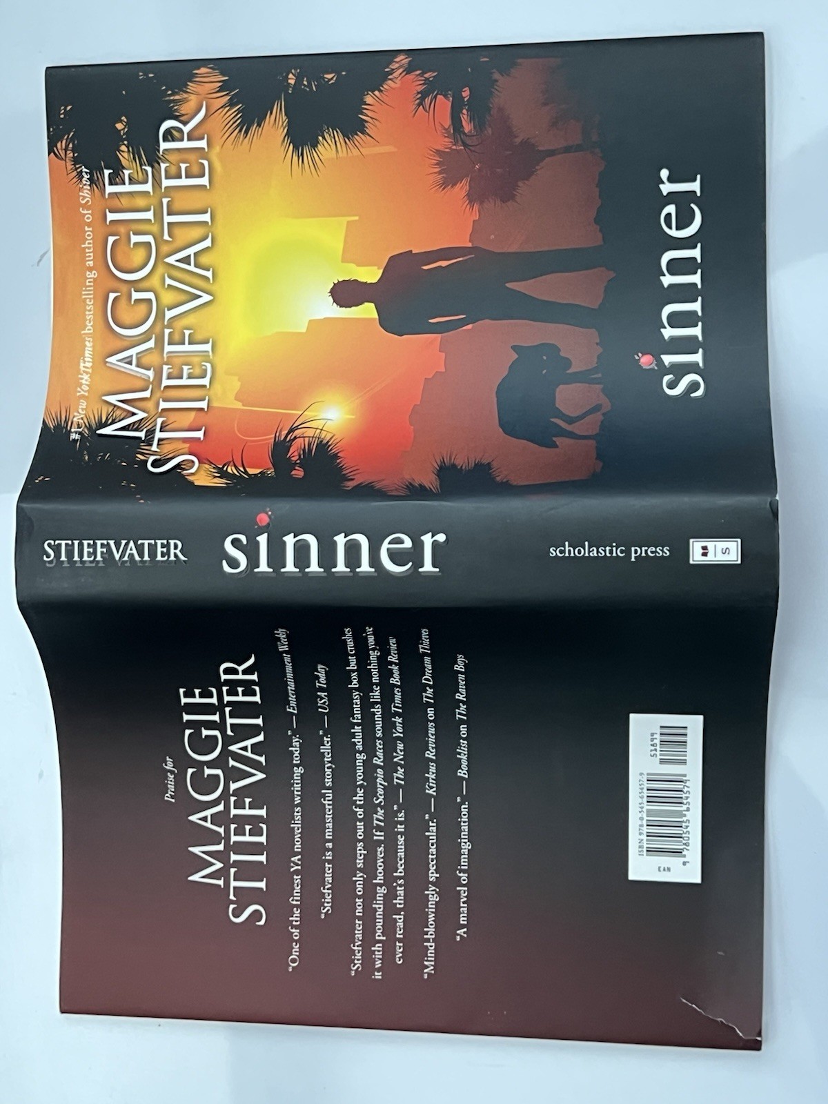 Signed Sinner Maggie Stiefvater 1st Edition 1st Printing HC & Signed Dust Jacket