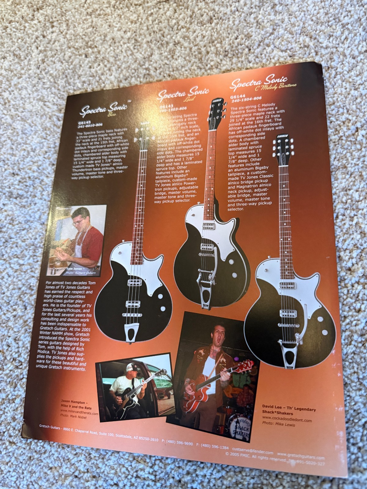 2005 Gretsch Guitar Catalog Excellent Condition
