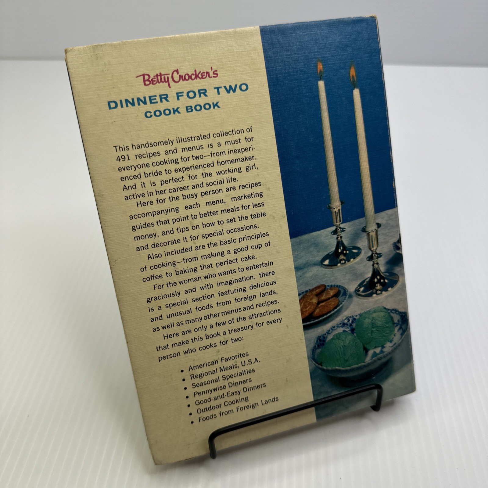 Betty Crocker’s Dinner for Two Cook Fourth Print First Edition 1958 Spiral Bound