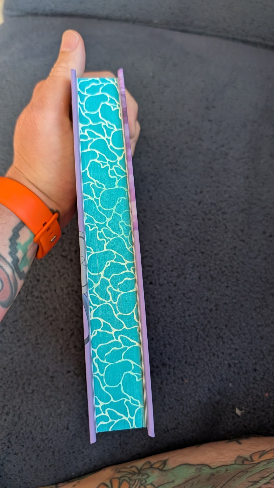 Deep End by Ali Hazelwood Hardcover Custom Rebind Sprayed Edges