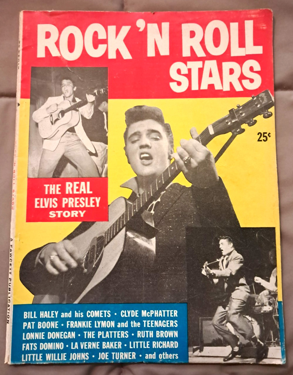 Rock ‘N Roll Stars 1956 Photo Magazine (Elvis/Fats Domino/Carl Perkins/Platters)