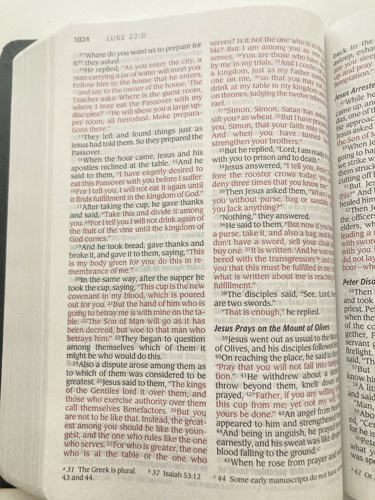 NIV 2005 Large Print Thinline Bible -Black Top Grain Genuine Leather-OOP 84
