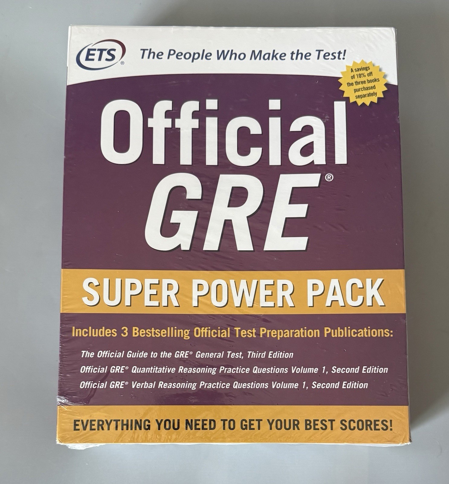 Official GRE Super Power Pack 3-Book Set 2nd Edition — New Sealed — McGraw Hill