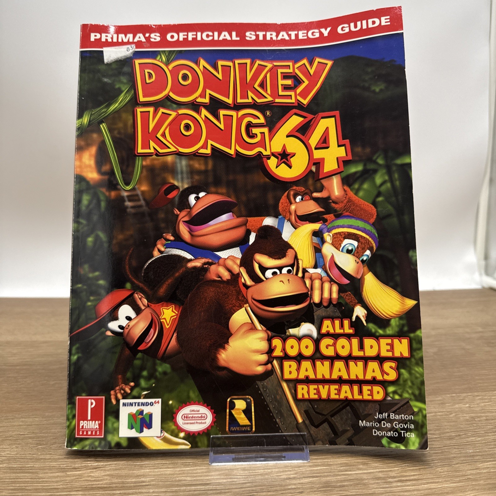 Donkey Kong 64 Prima Strategy Guide For Nintendo 64 N64 w/ Map Poster