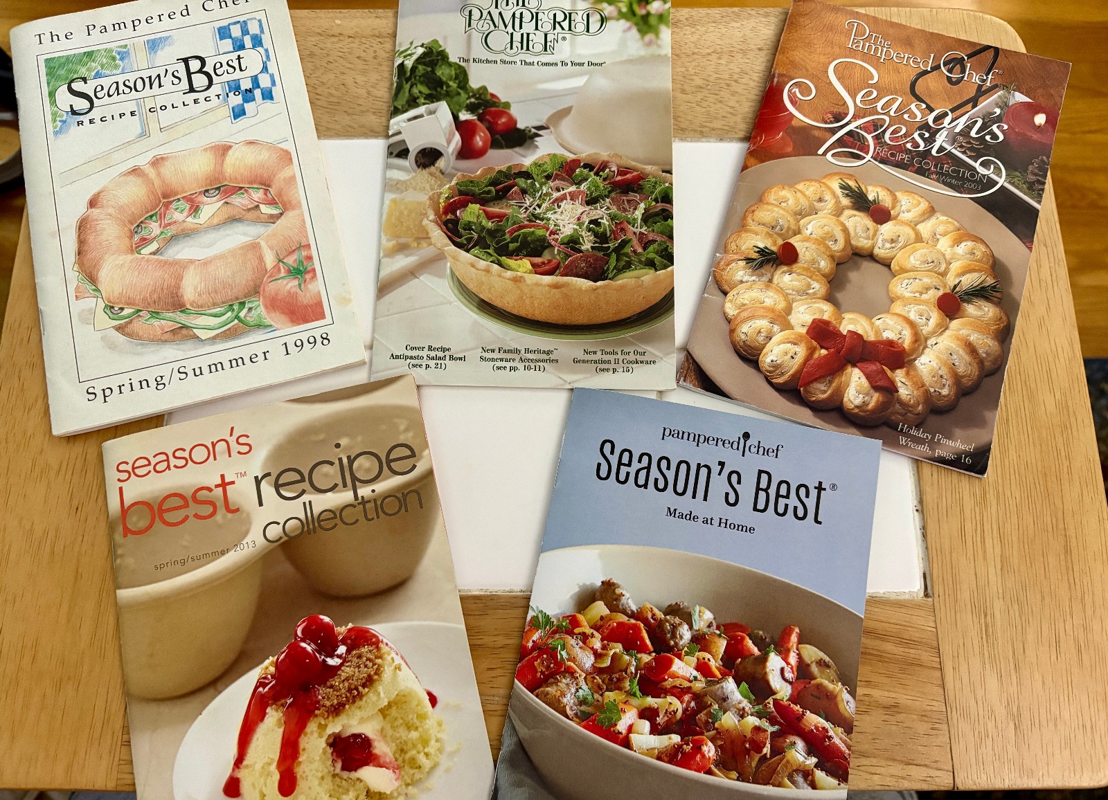 Special Bundle of 5 Pampered Chef Season’s Best Cookbooks