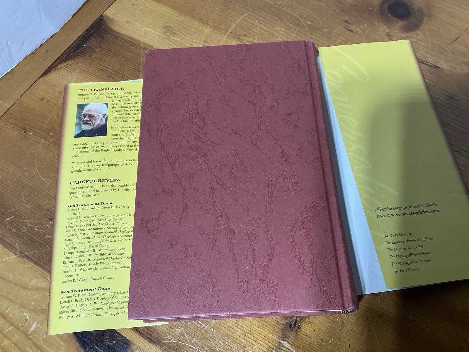 Conversations The Message Bible With Its Translator EUGENE H. PETERSON HC/DJ