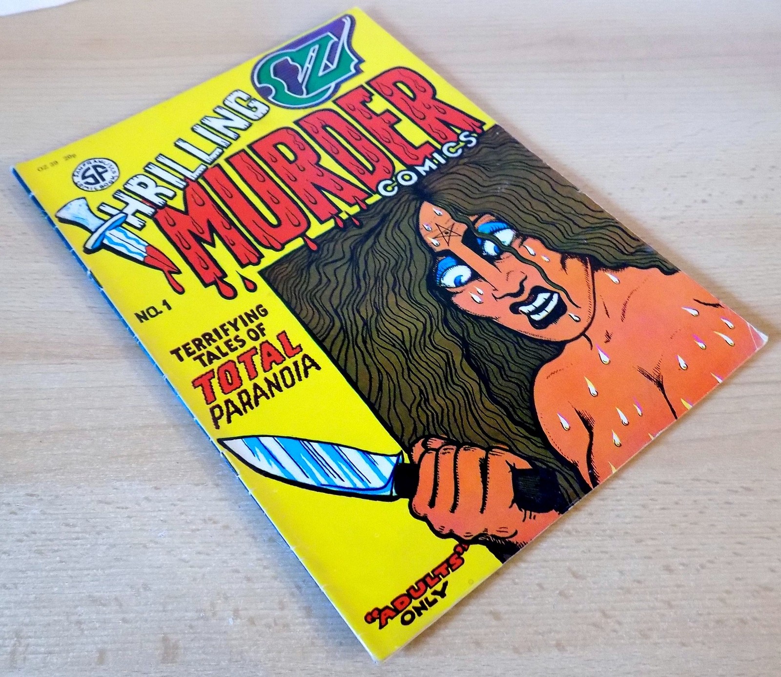 London OZ Magazine No.39 December 1971 – Thrilling Murder Comics Cover.