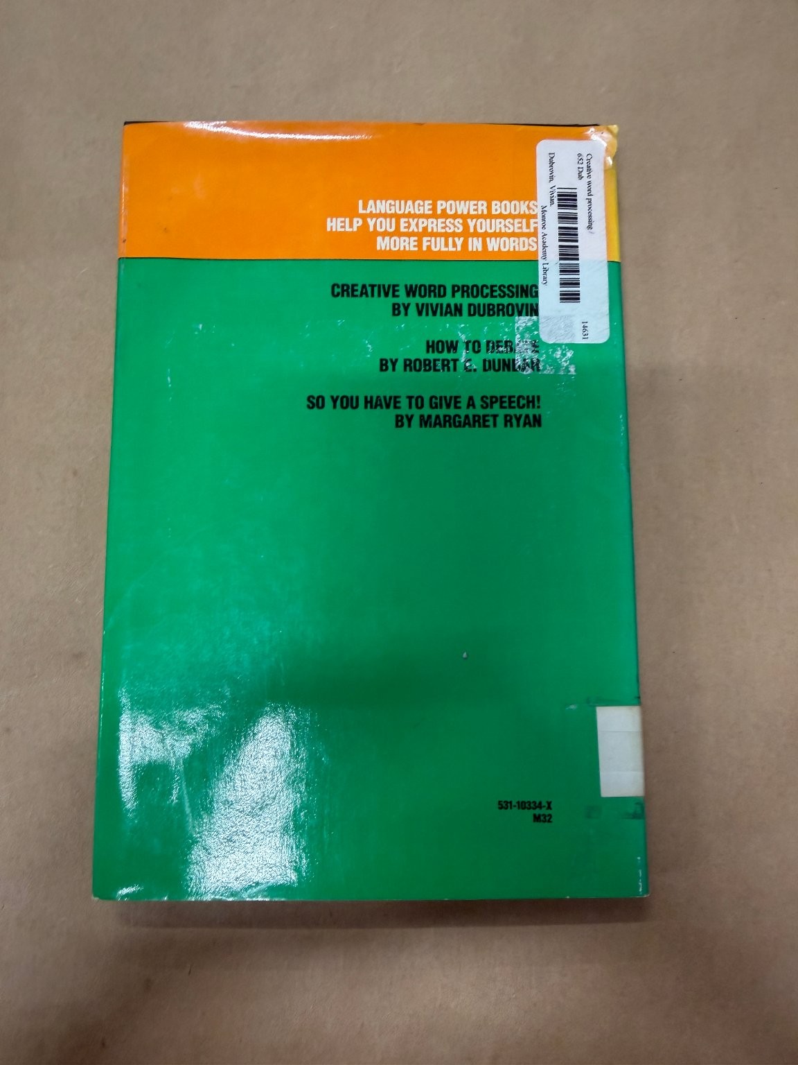 Creative Word Processing Vivian Dubrovin 1986 Language Power Books