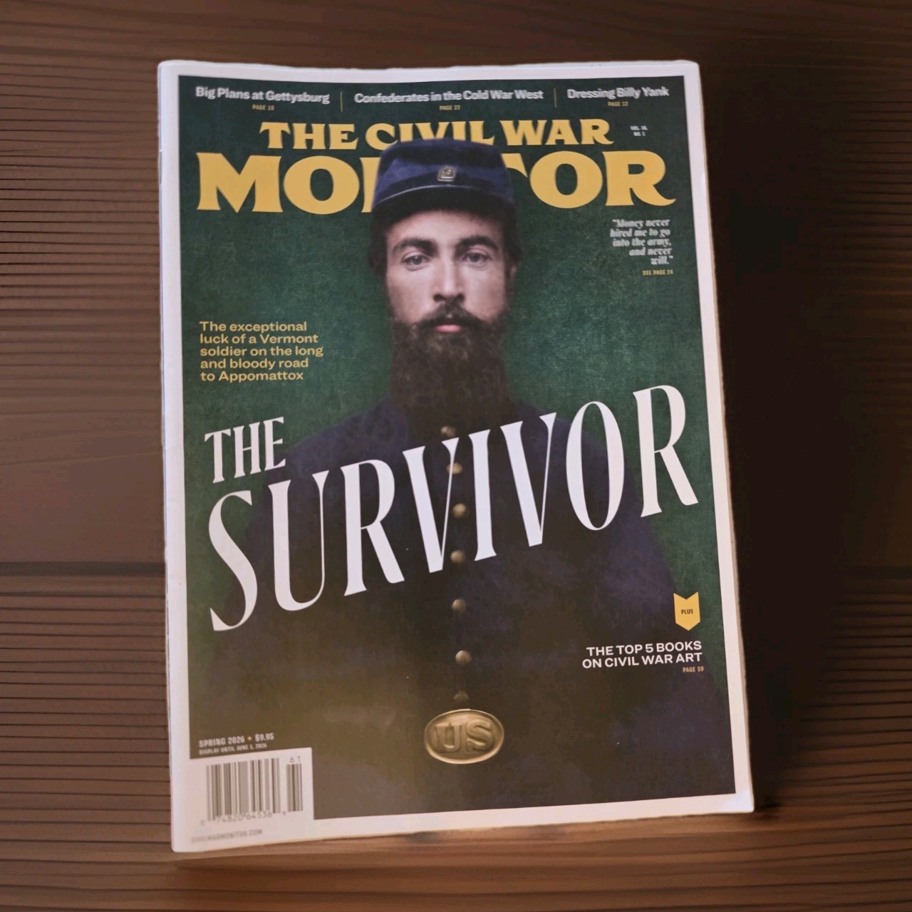 Civil War Monitor Magazine The Survivor Vol 16 NO.1