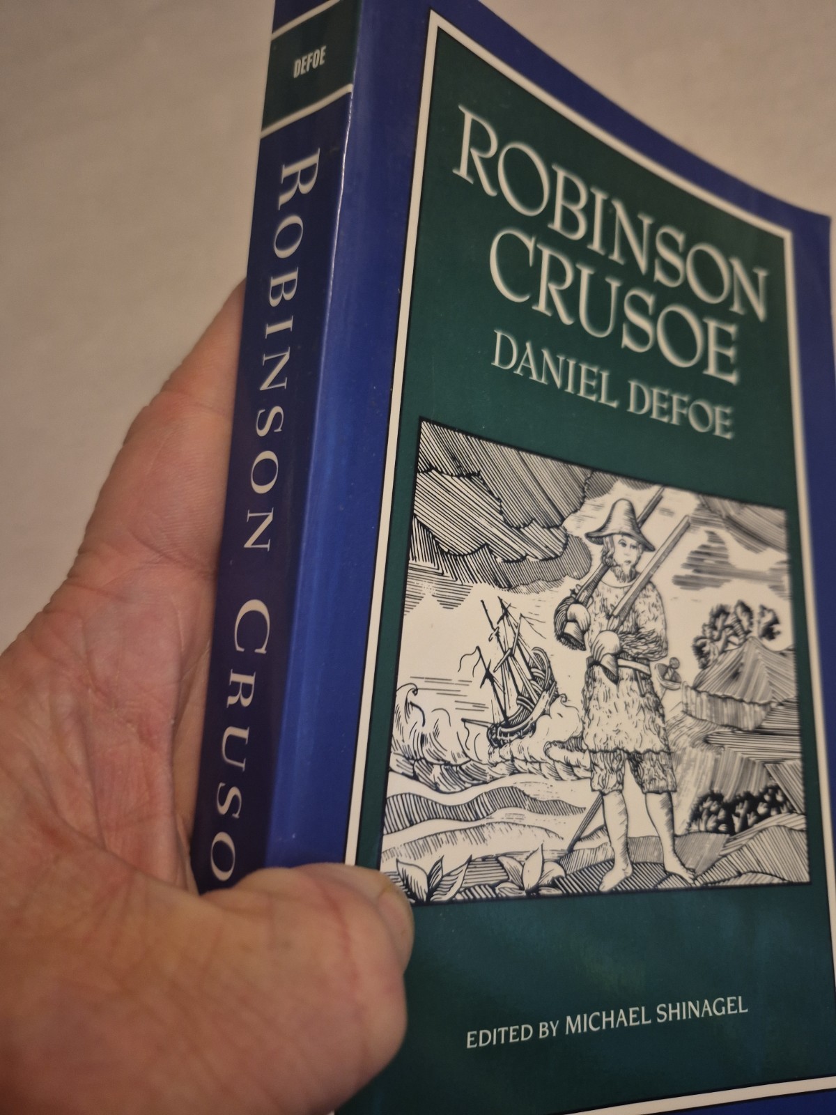Robinson Crusoe by Daniel Defoe Norton Critical Edition TPB Enlightenment Novel