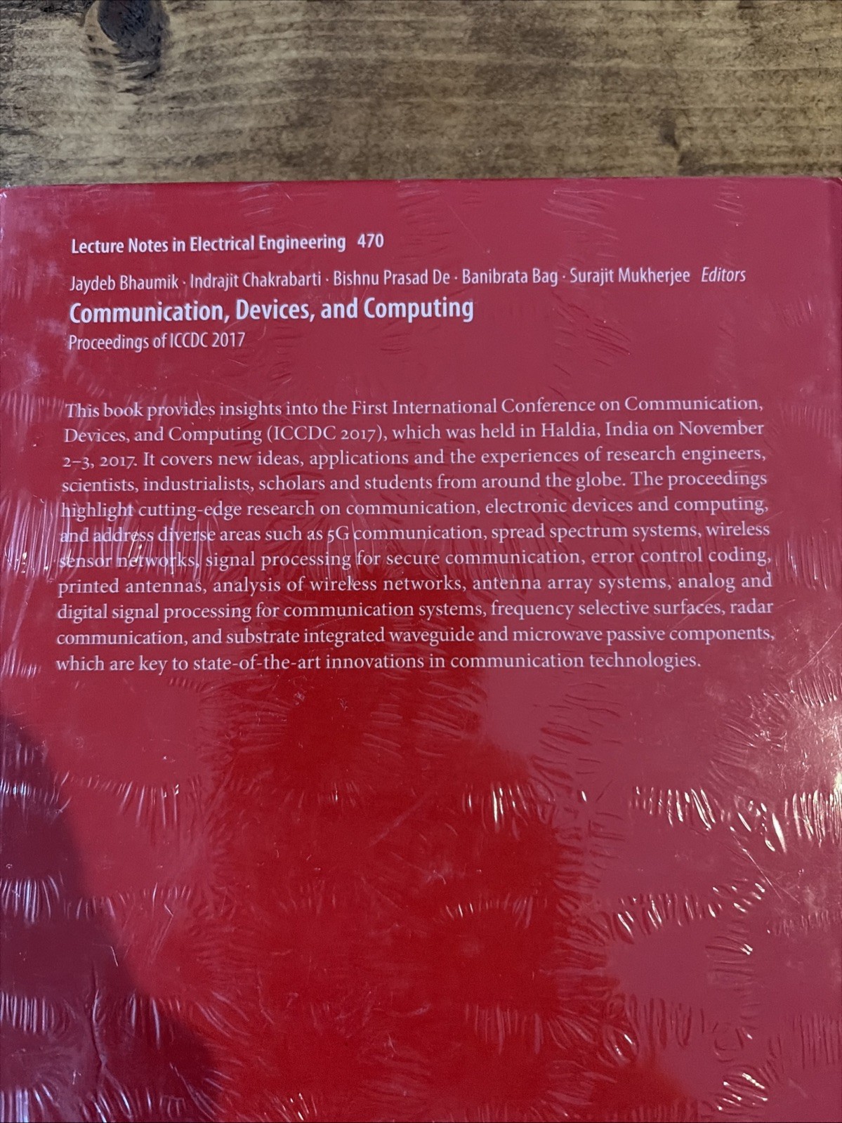 Electrical Engineering Communication, Devices and Computing : 2017