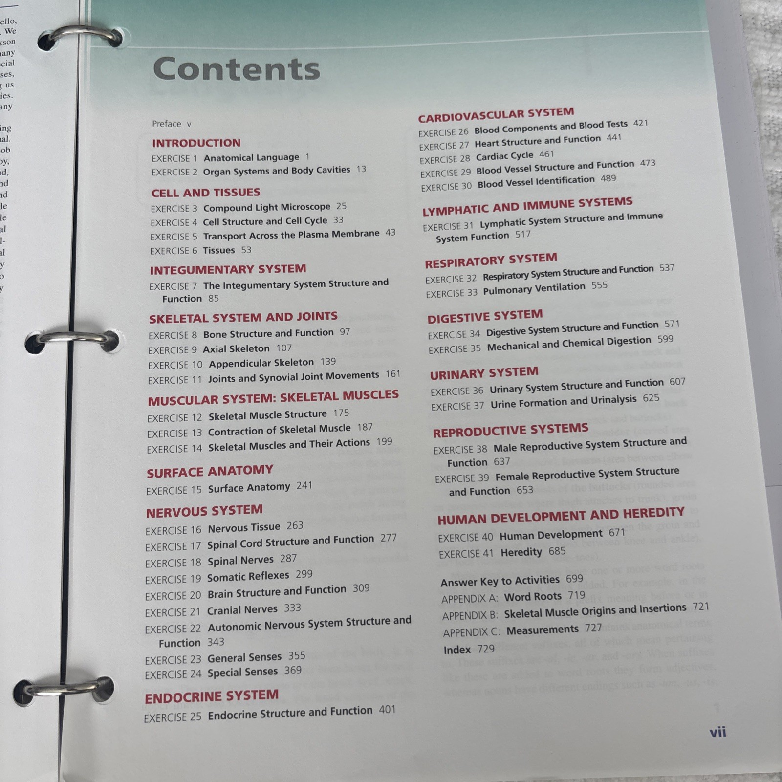 Laboratory Manual for Anatomy and Physiology, 6e Loose-Leaf Print Co – VERY GOOD