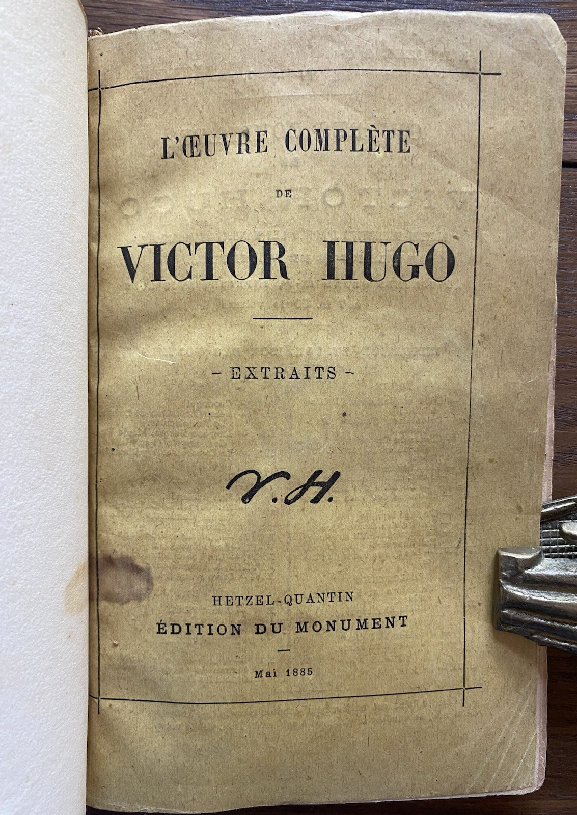 Victor Hugo Hetzel Paris French Editions Lot of 5 Volumes 19th Century HC