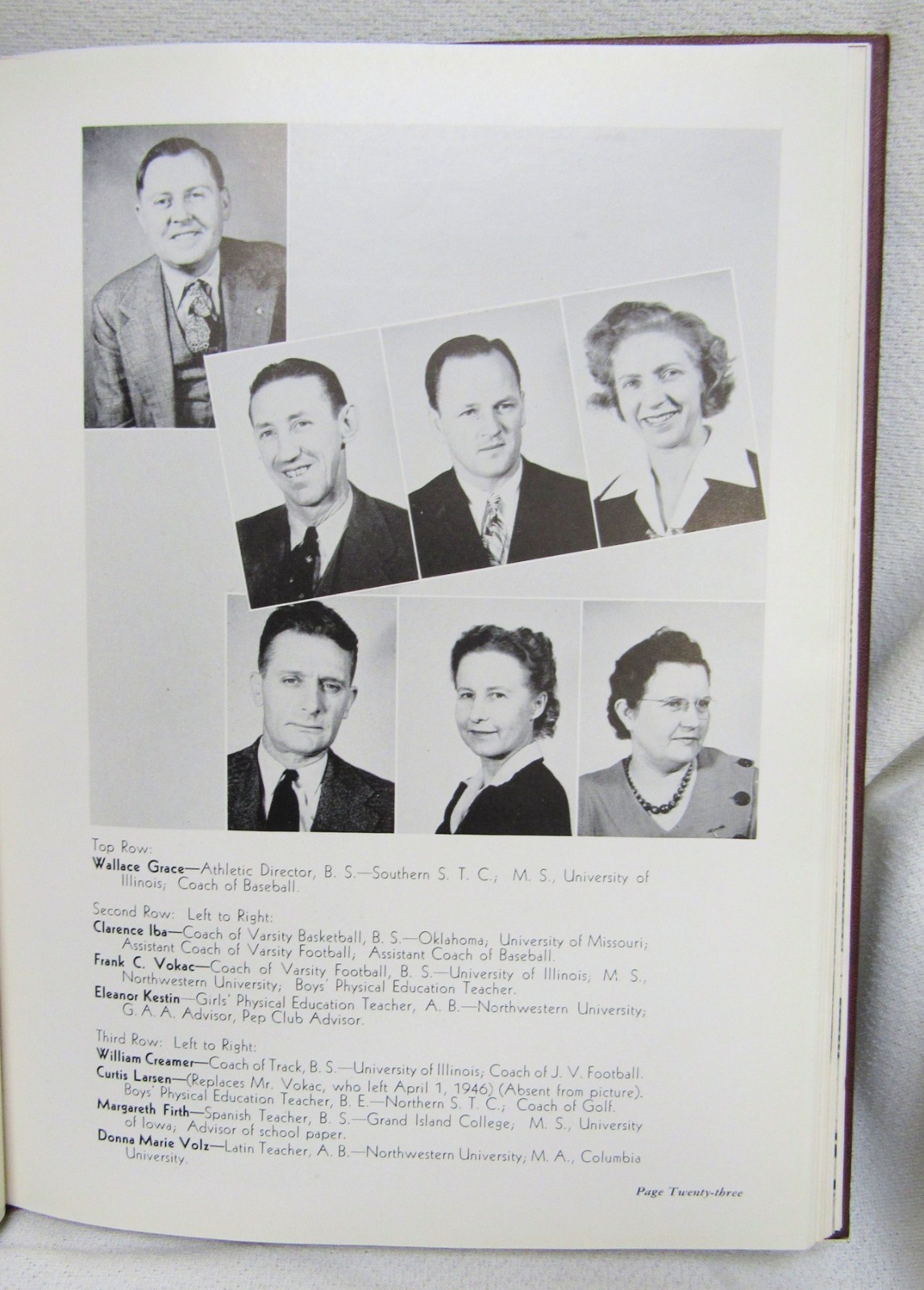 1946 The Heights Arlington Heights Illinois High School Yearbook Book
