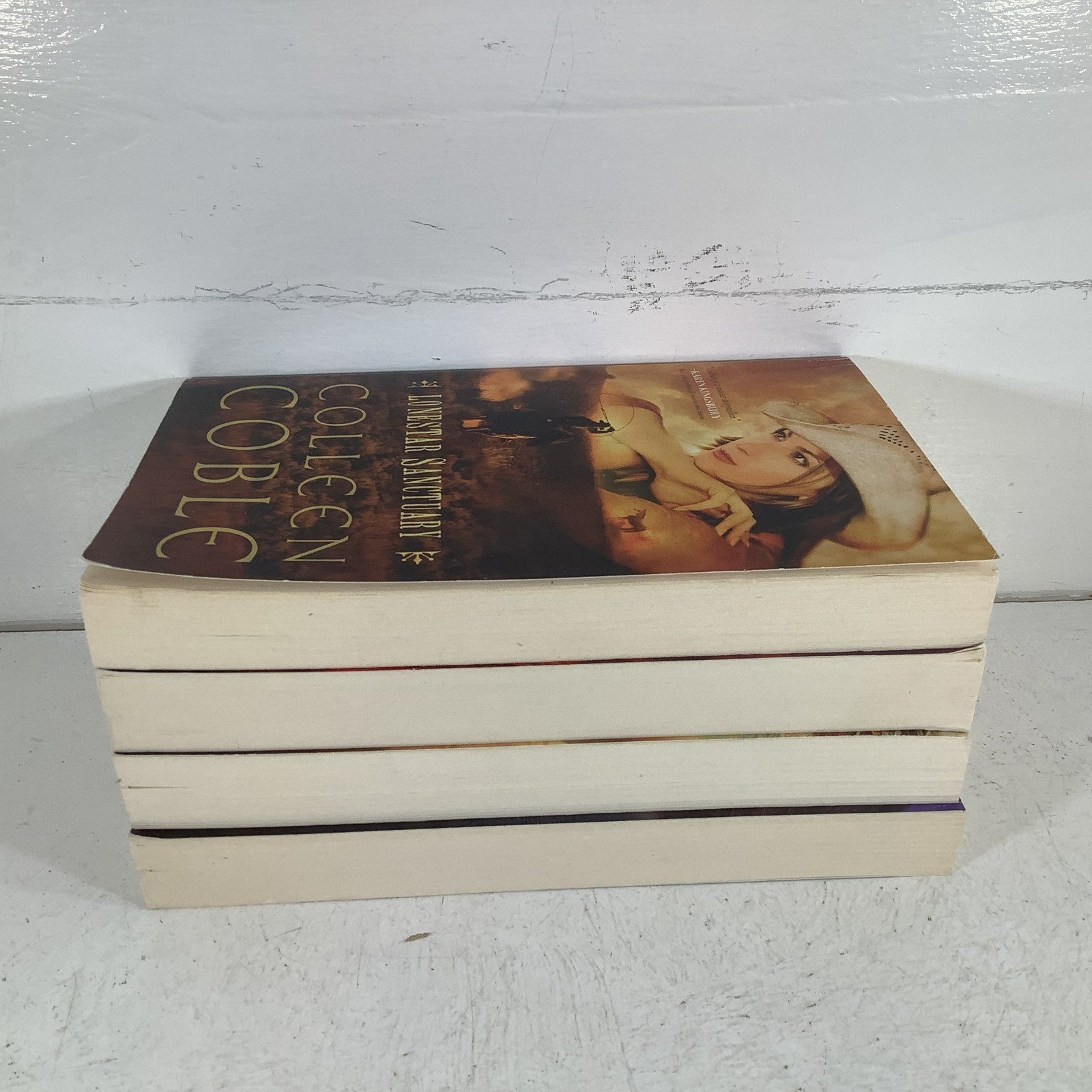 Colleen Coble Lonestar Series 1-4 Lot of 4 Trade PBs VG Christian Fiction