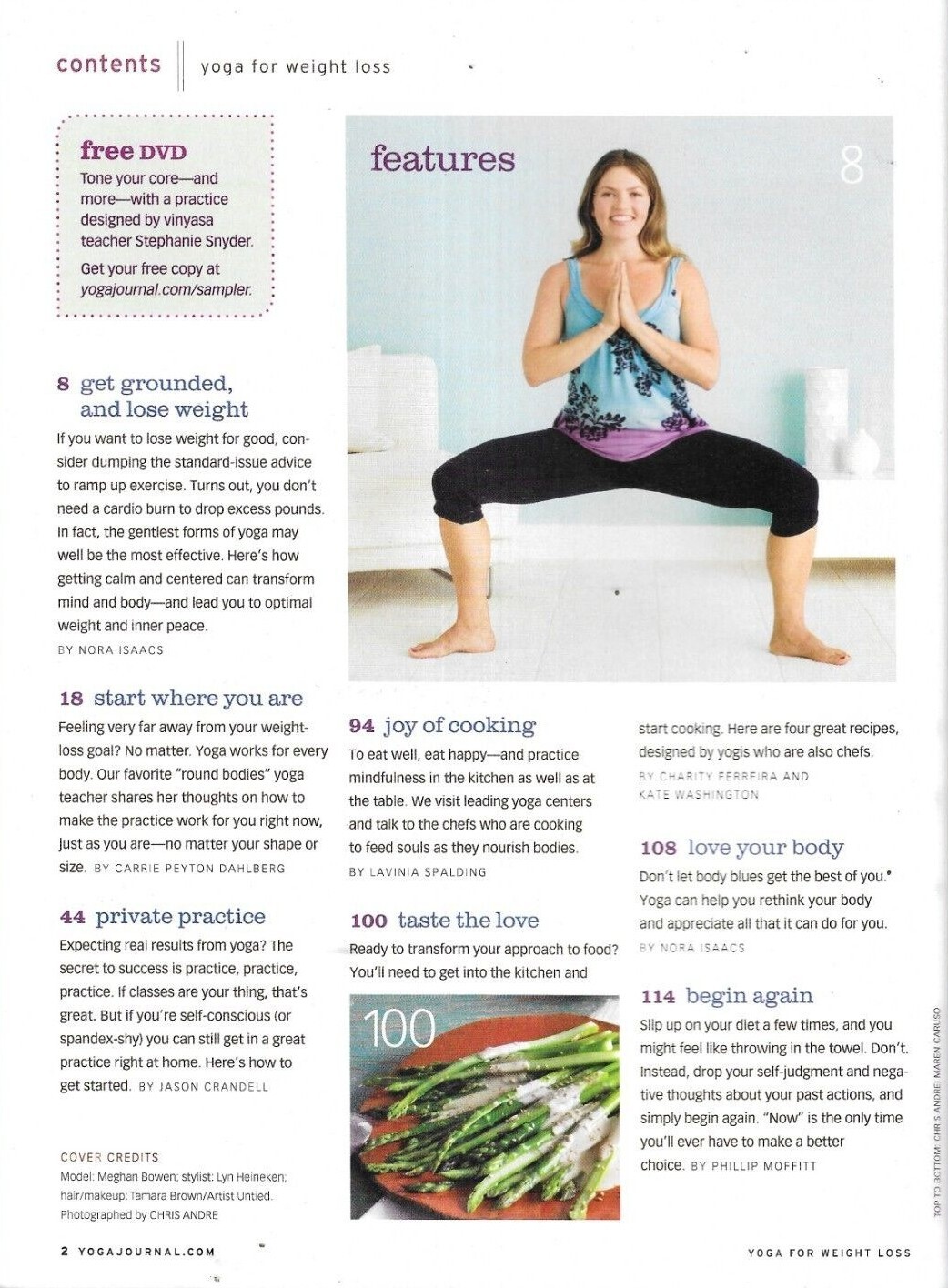 Yoga For Weight Loss Magazine Practice Lasting Changes Recipes Nutrition Recipes