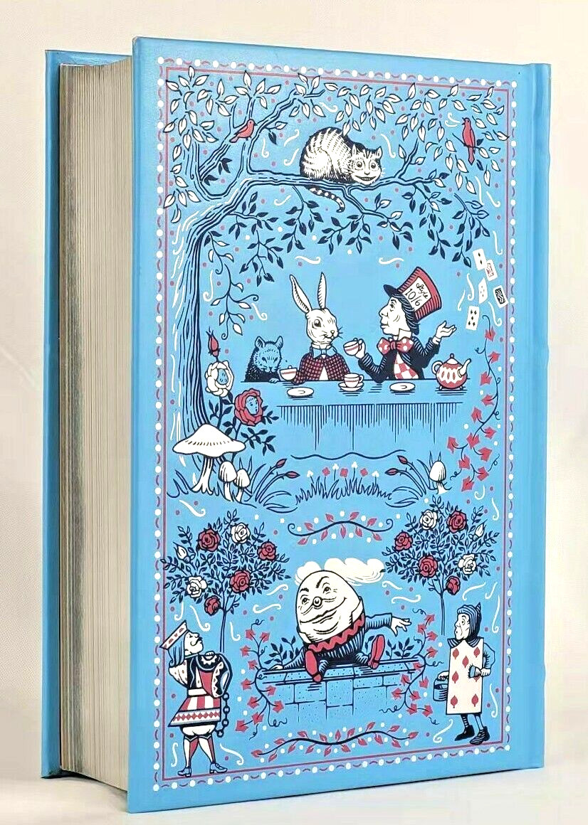 ALICE’S ADVENTURES IN WONDERLAND Lewis Carroll Leather Bound Deluxe Edition NEW