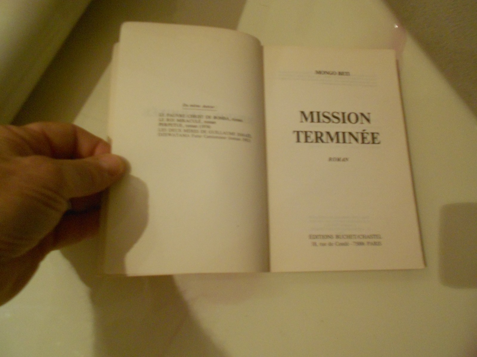 MISSION TERMINEE MONGO BETI PAPERBACK 254 PAGES