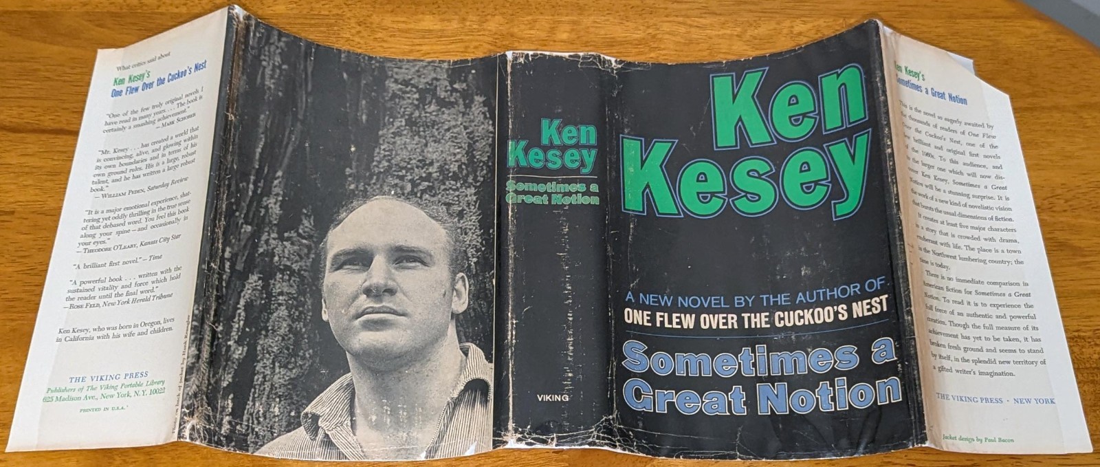 KEN KESEY, Sometimes a Great Notion. First ed., 1st printing, 1964. 1st-state DJ