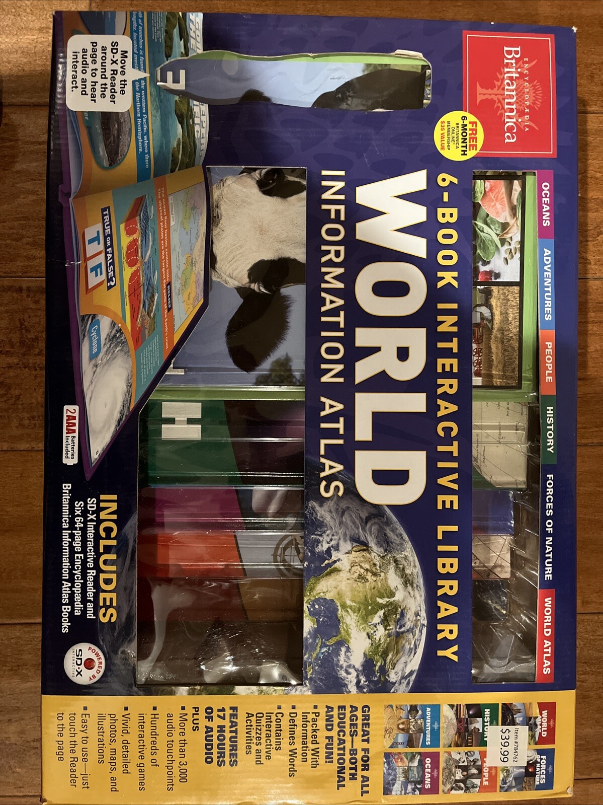 NEW ENCYCLOPEDIA BRITANNICA 6 BOOK INTERACTIVE LIBRARY WORLD INFORMATION ATLAS