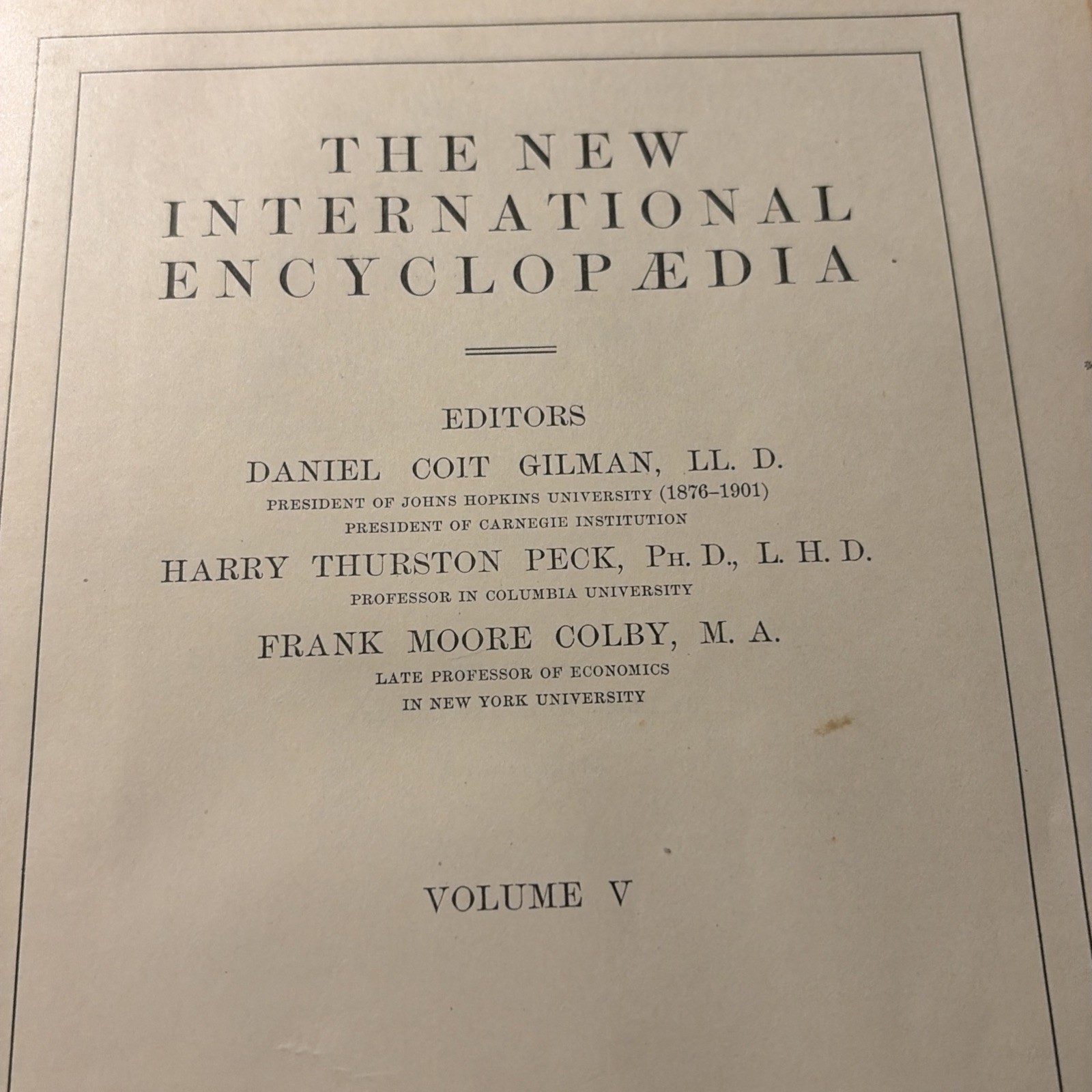 New International Encyclopedia 1903 Letter C