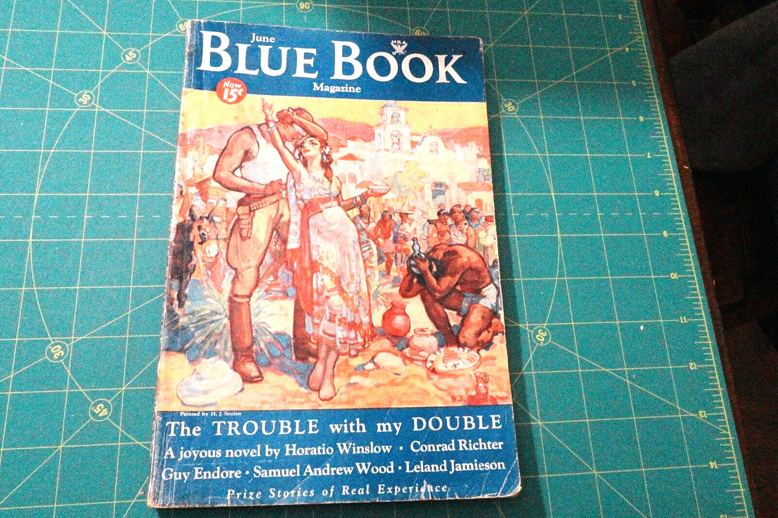 BLUE BOOK MAGAZINE JUNE 1934 VOL.59 N0.2 RARE ALL GENRE PULP ADVENTURE MAG