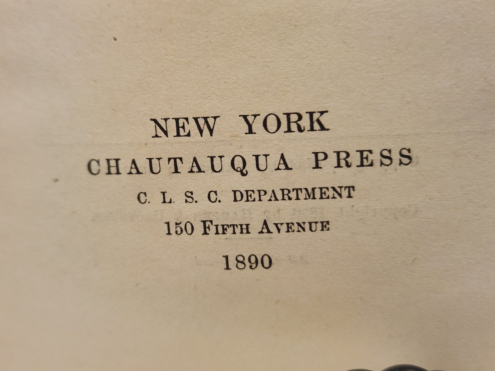 Our English Chautauqua Course Adams Sherman Hill Harper & Bros 1890 HC Antique