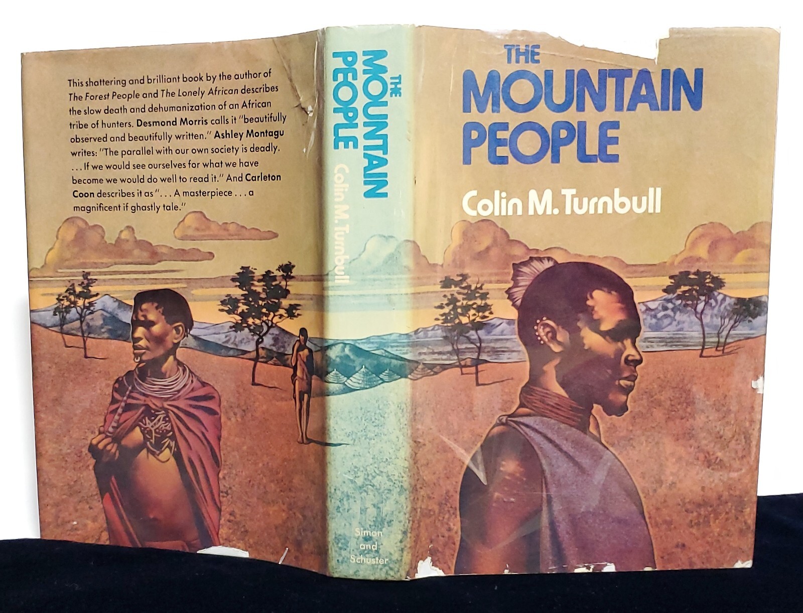 The Mountain People Colin M Turnbull 1972 SIGNED First Edition/Printing HC/DJ