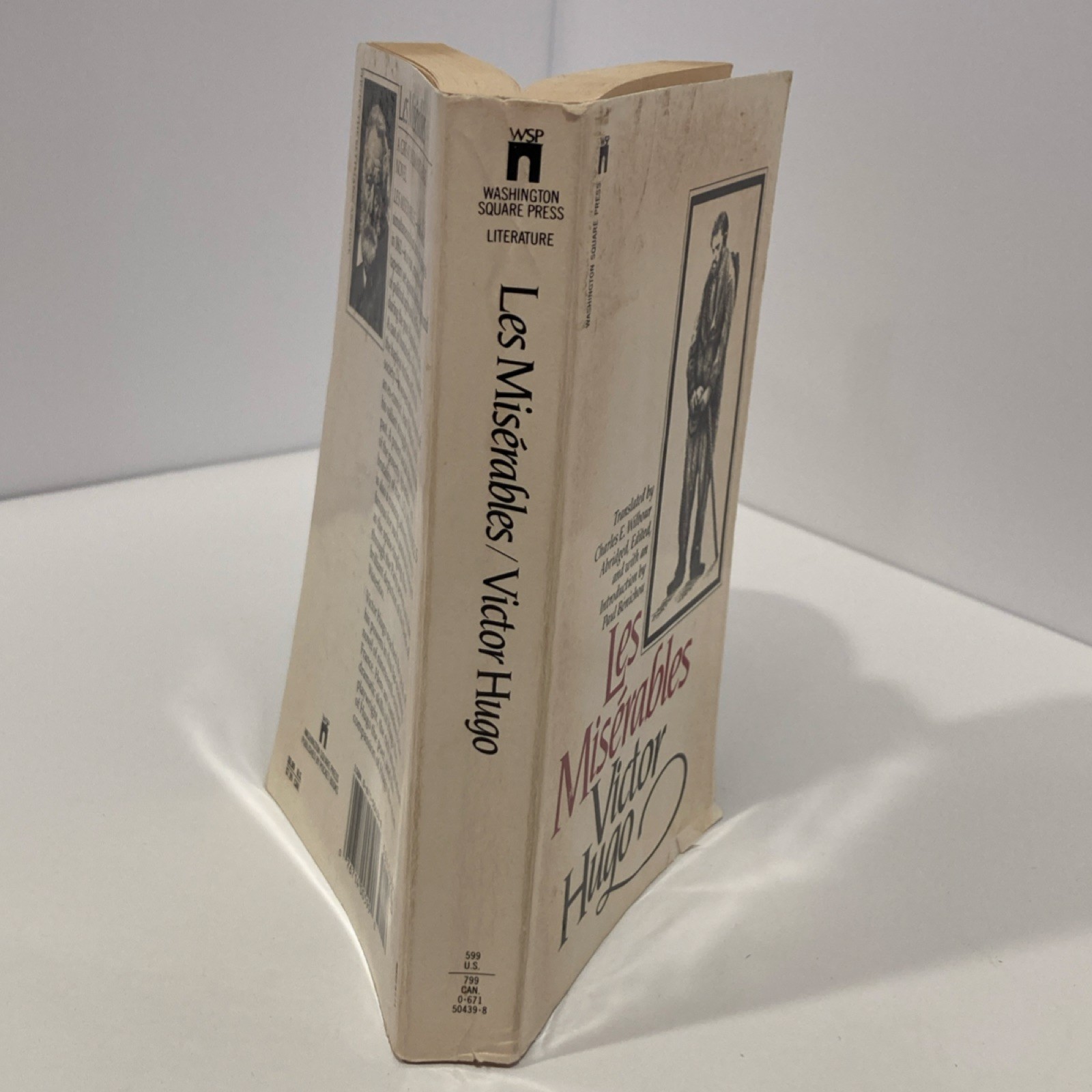 Les Misérables by Victor Hugo Paperback Washington Square Press Abridged