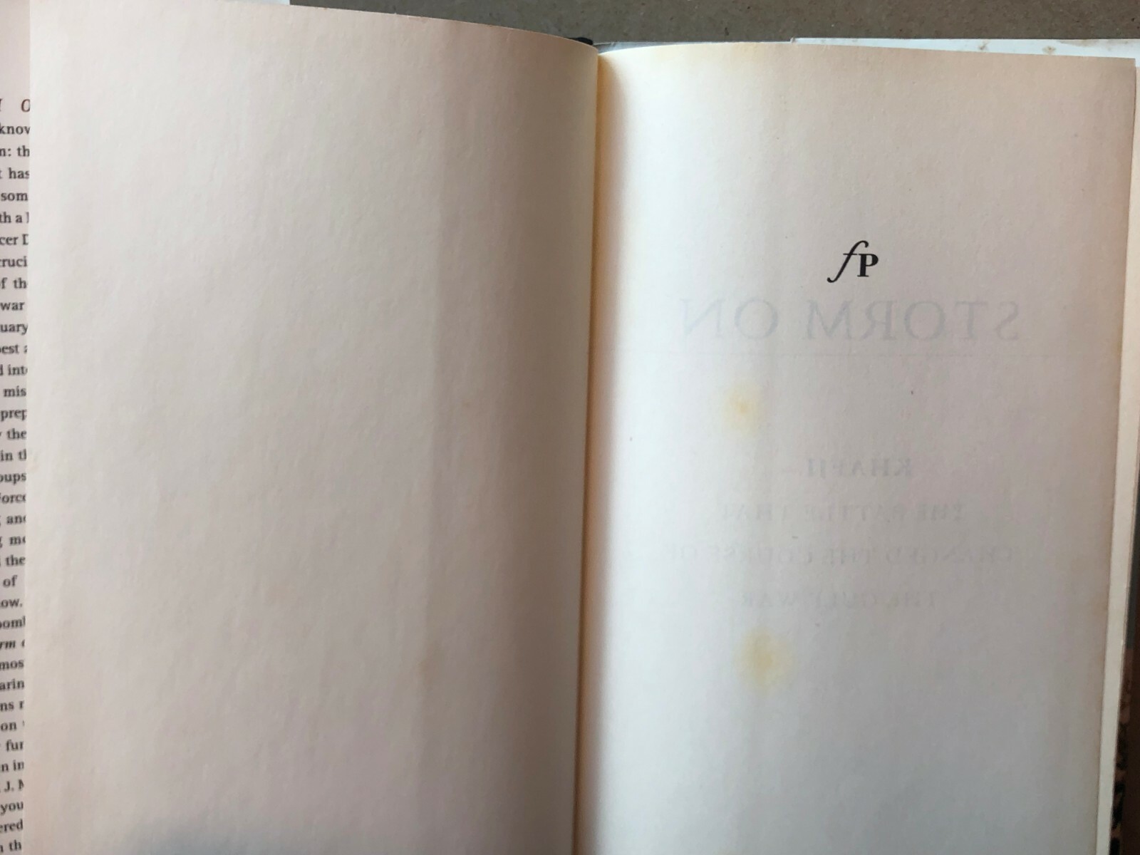 Storm on the Horizon: Morris, David J. 2004 Hardcover with Dust Jacket, SIGNED