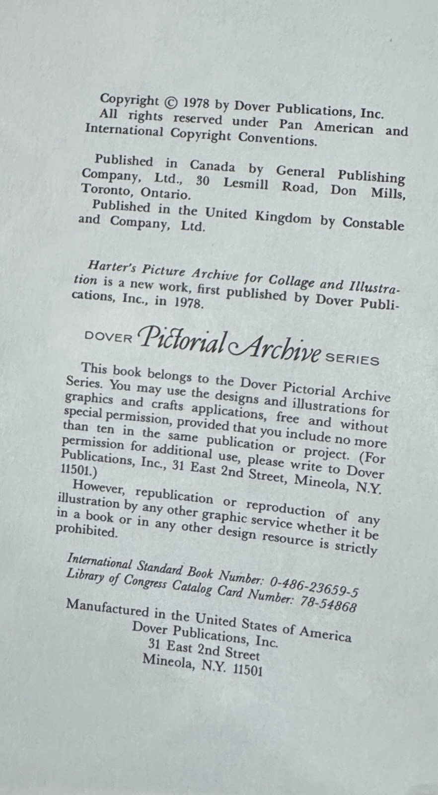 Harter’s Picture Archive for Collage and Illustration (Dover Pictorial Archive)