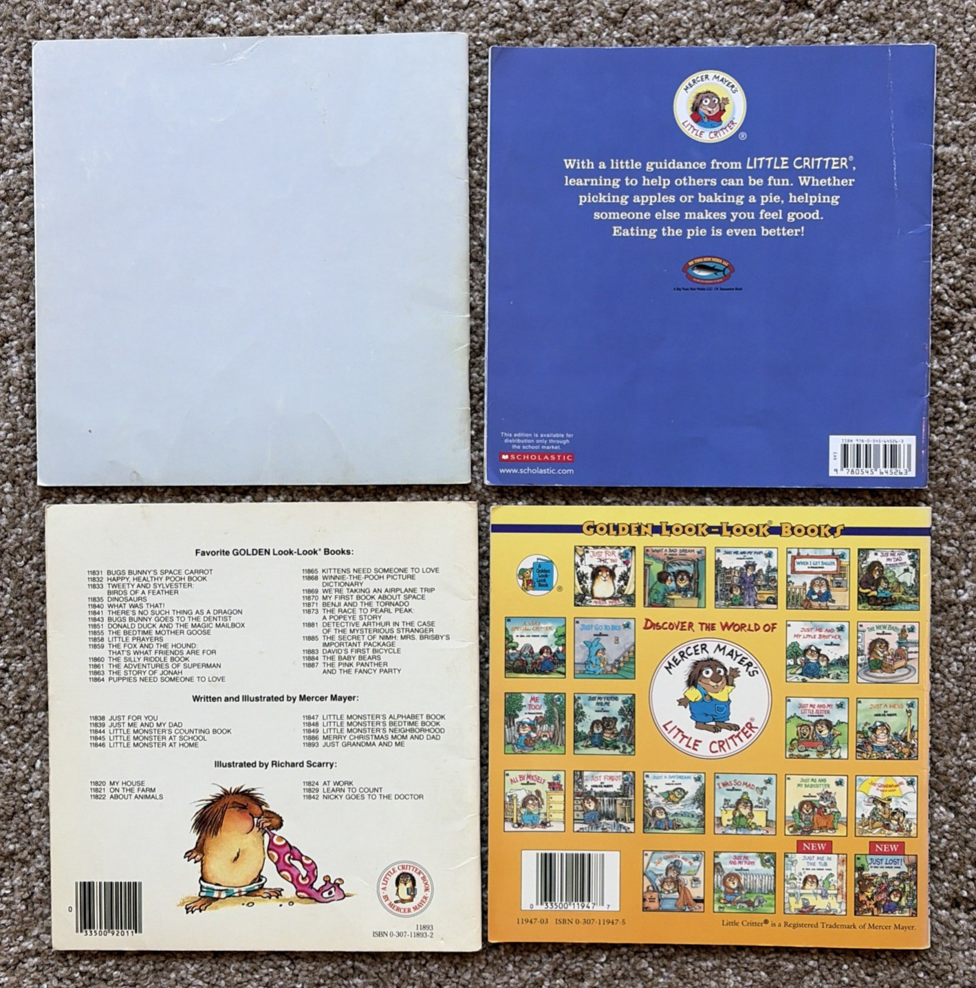Lot 17 Mercer Mayer Little Critter Picture Story Books (1 HB) Vintage & Modern