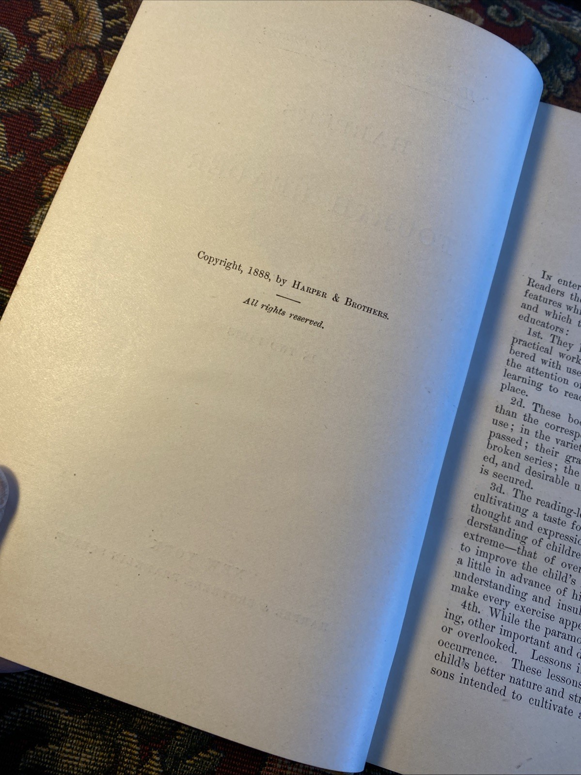 Harper’s Fourth Reader, 1888, 420 pages of Literature Nice Condition For135Yr+