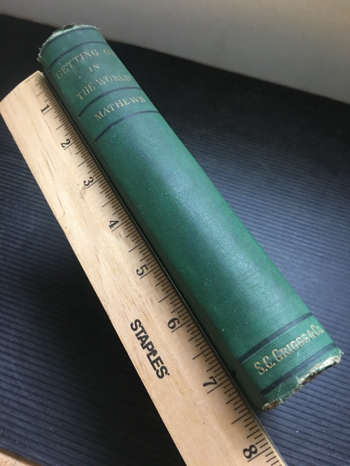 Antique 1874 Getting On In The World by William Mathews, S.C. Griggs Hardcover