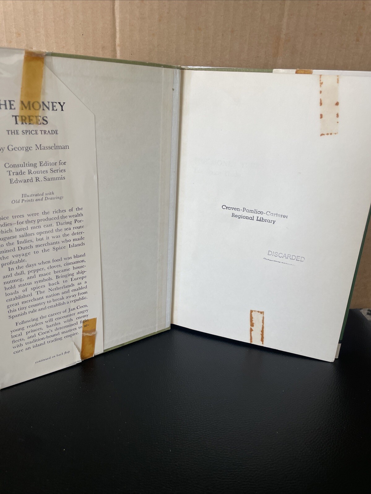 MONEY TREES The Spice Trade MASSELMAN Trade Route Series ILLUSTRATED Ex Library