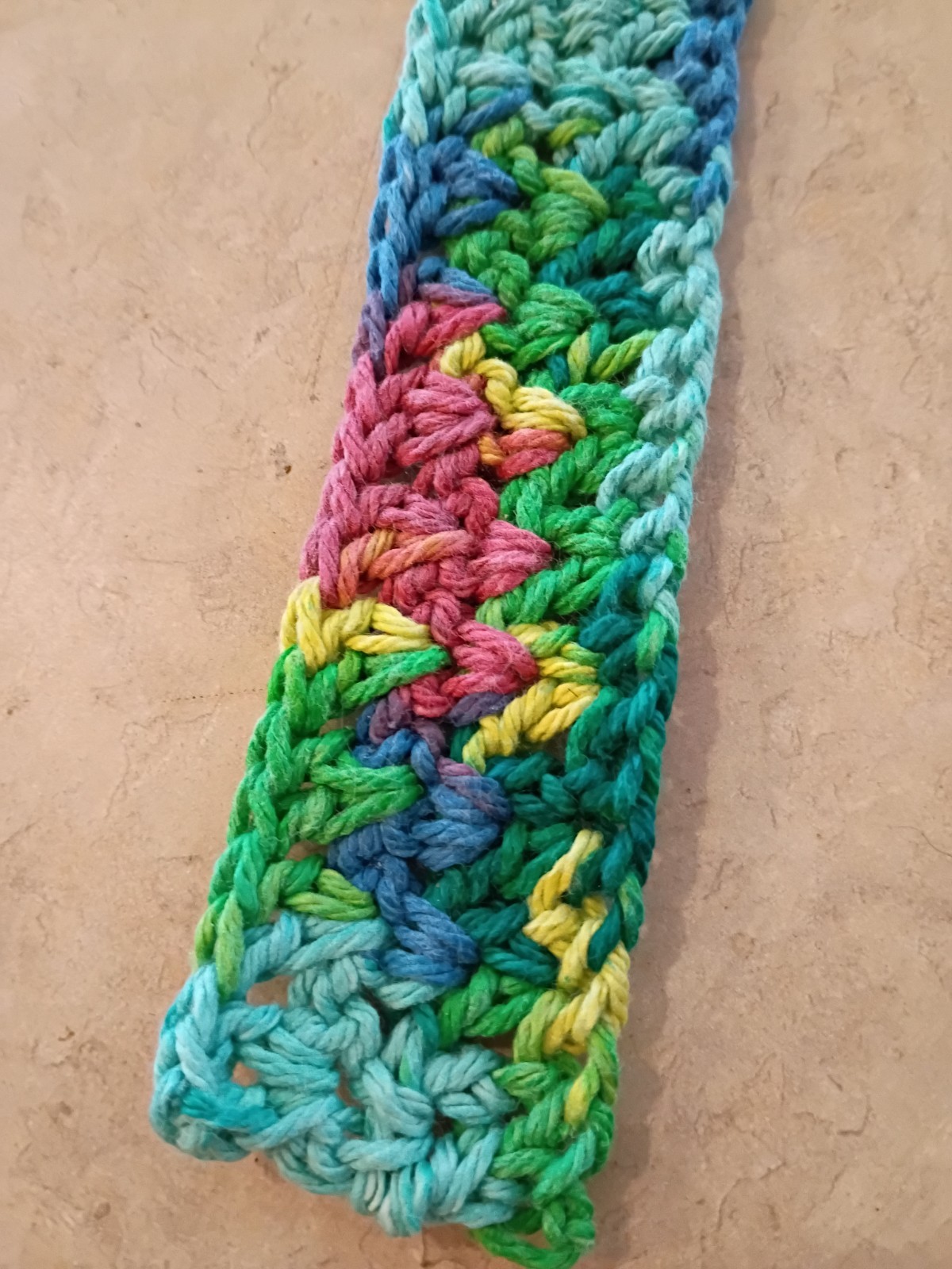 unbranded crochet knit multicolor tassel bookmark