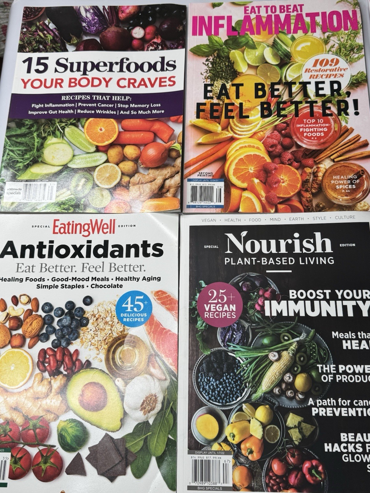 BHG Specials Health & Nutrition Magazine Lot Superfoods Antioxidants Plant-Based