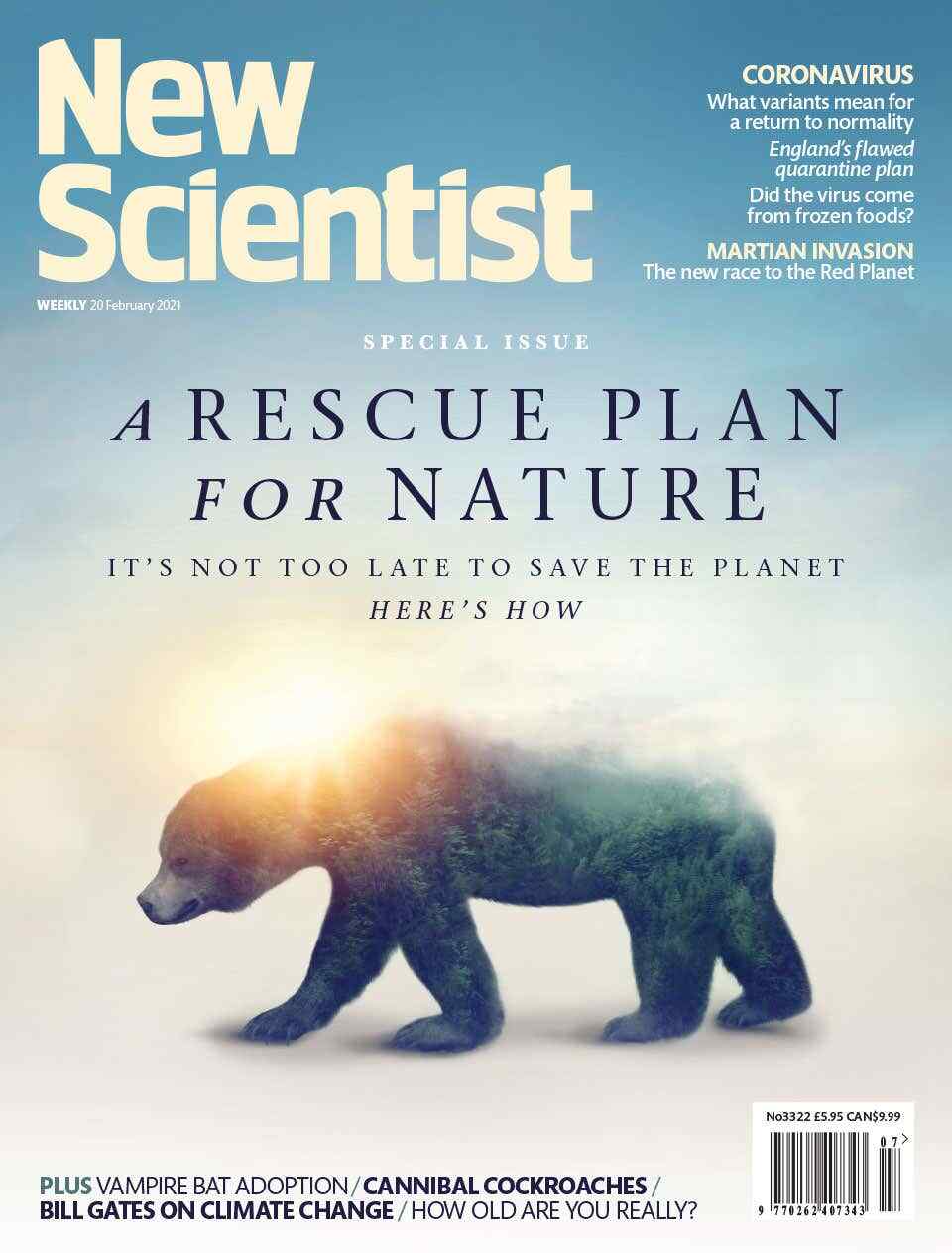 NEW SCIENTIST MAGAZINE | WEEKLY FEB 20-26, 2021 | A RESCUE PLAN FOR NATURE