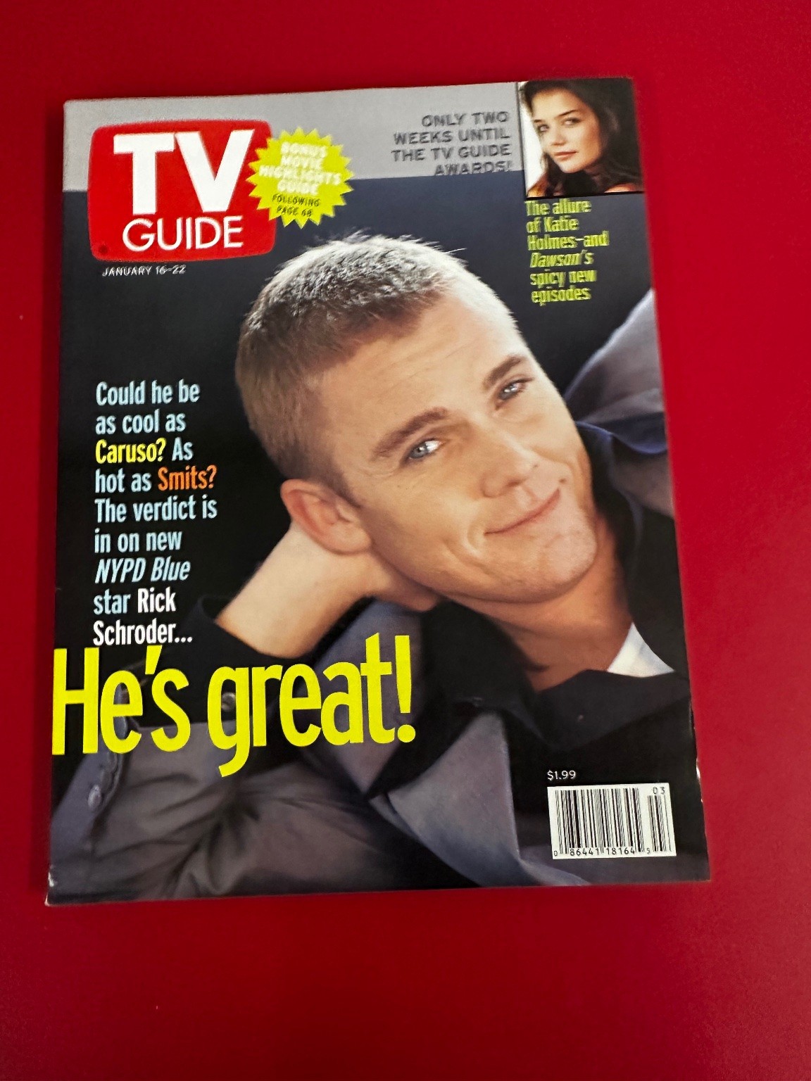 TV Guide Magazine January 16-22 Rick Schroder Cover Paid Circulation