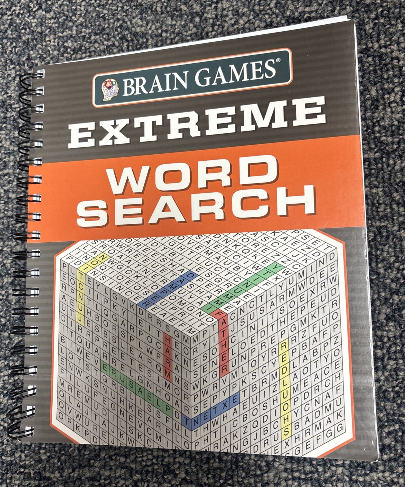 Brain Games – Extreme Word Search (256 Pages) (Spiral Bound, Comb or Coil)