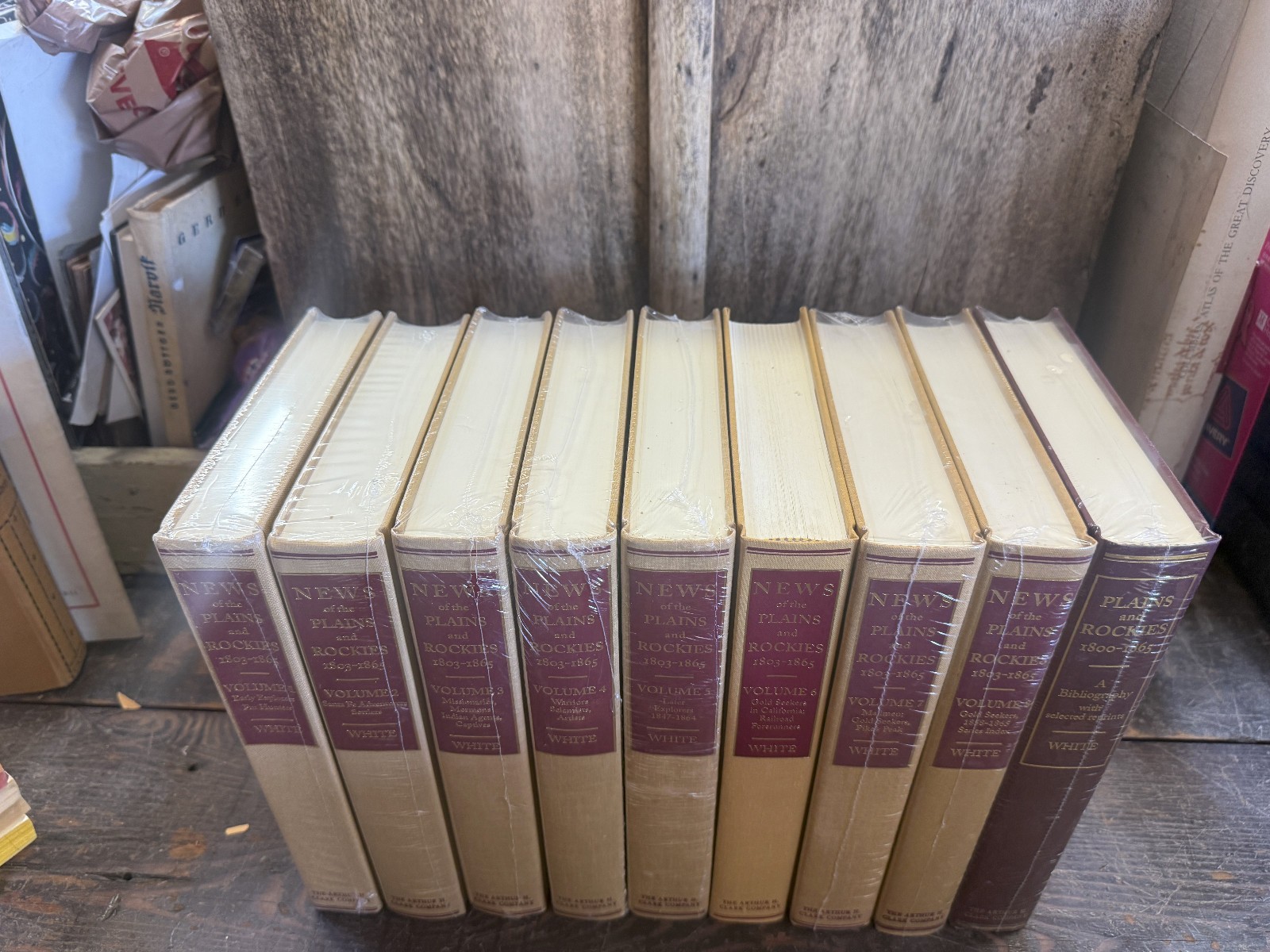 A.H. Clark – News of the Plains and Rockies 1803-1865 – 9 volume complete NEW!!!