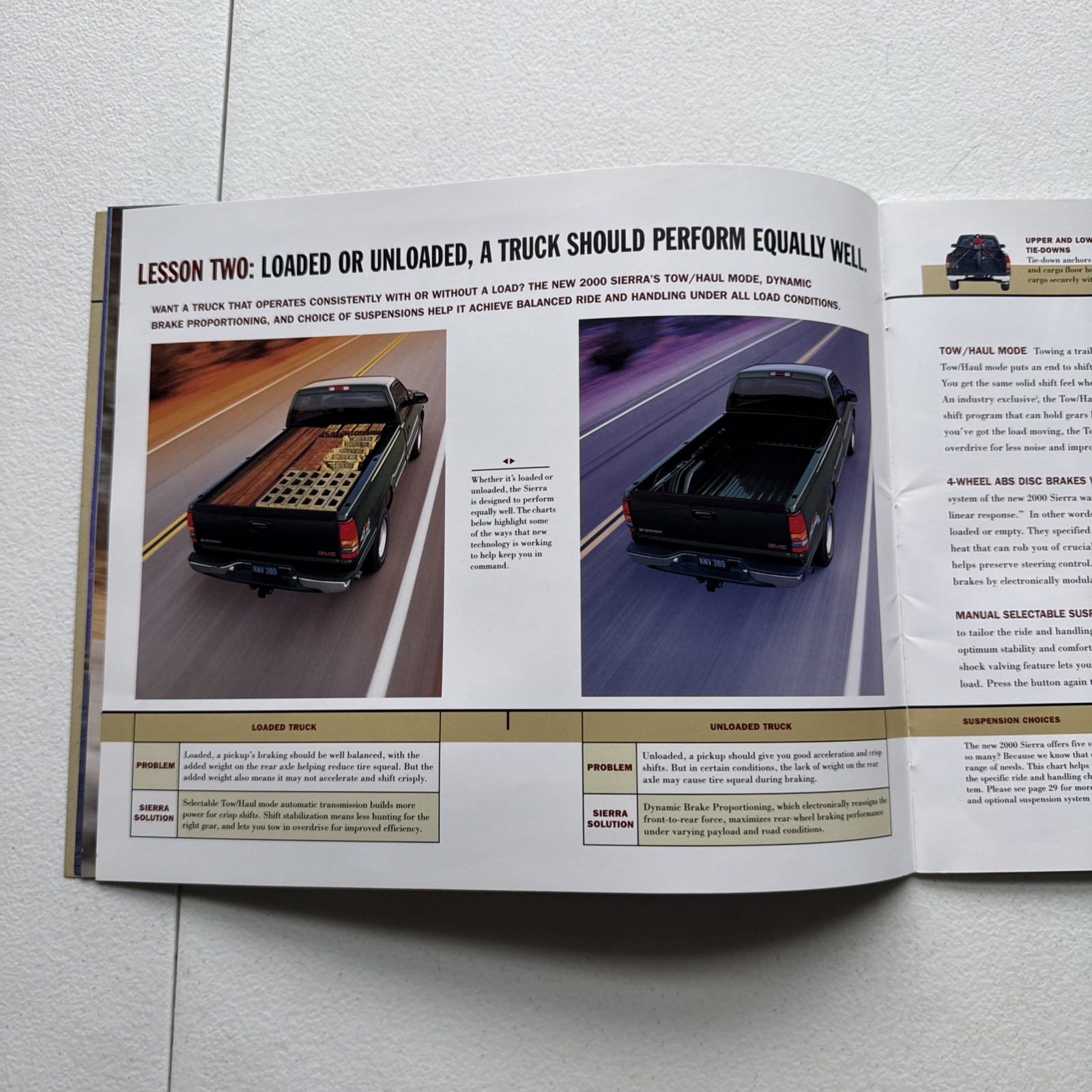 Vintage 2000 GMC Sierra Sales Dealer Brochure Catalog
