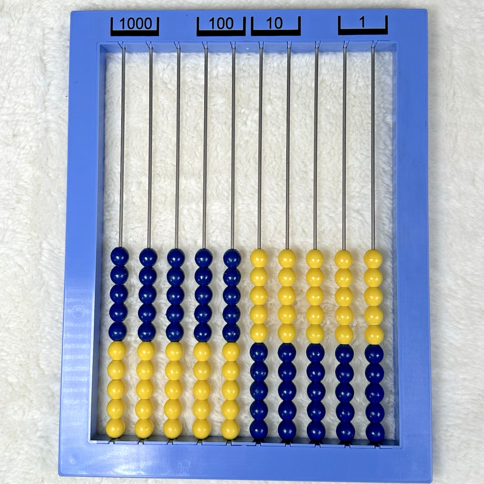 RightStart Math AL Abacus Blue & Yellow Beads Homeschool Manipulative