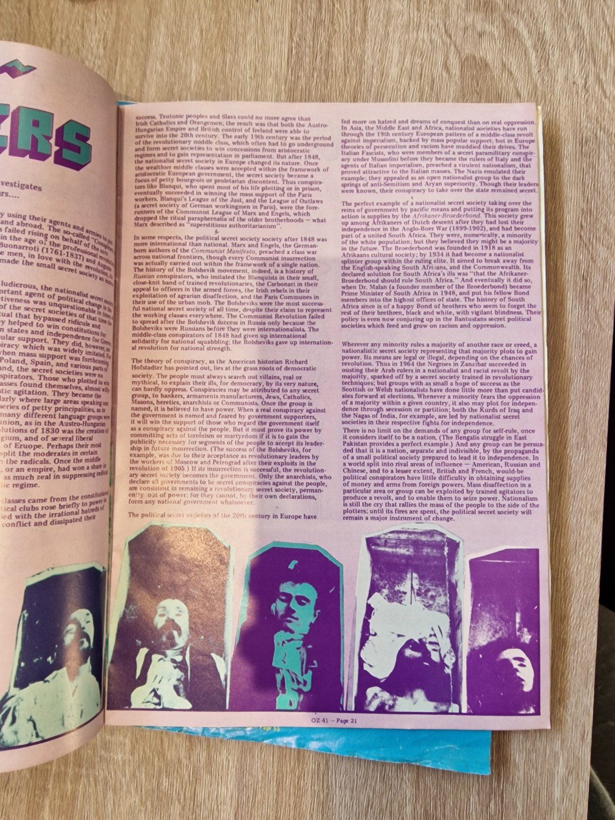 Oz Magazine Issue 41. April 1972. Alternative Counterculture Underground